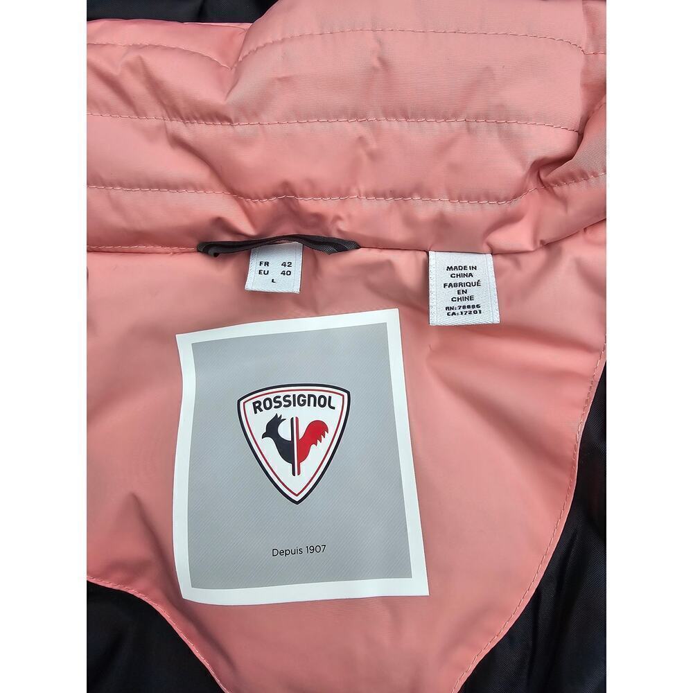 Rossignol Women's L Cooper Pink Relaxed Bib w/Matching Staci Pearly Jacket NWT - Picture 15 of 16